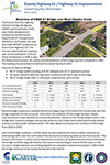 Image overview of the condition of the County Highway Bridge over West Chaska Creek, and plans for replacement in 2017.