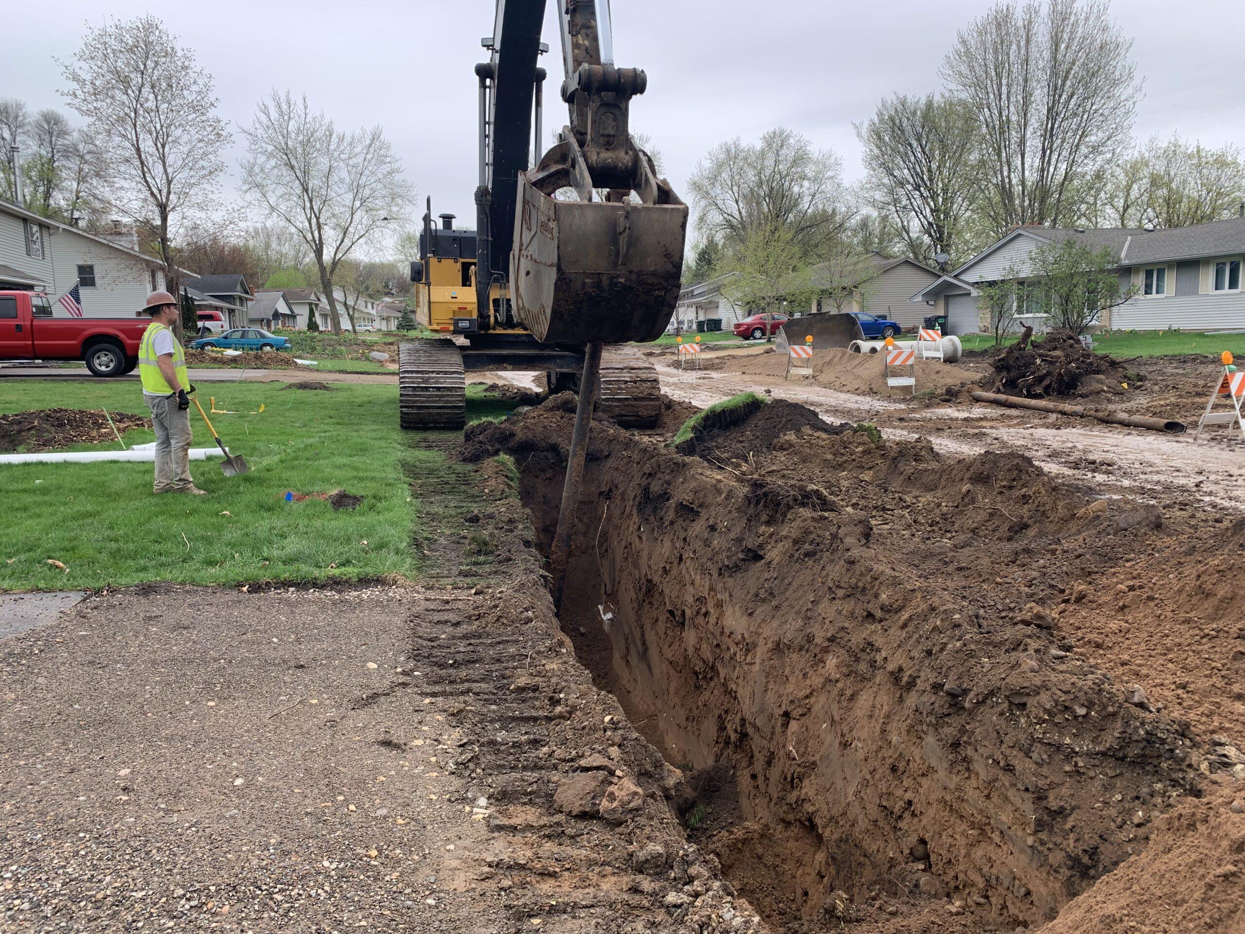 Removal of existing watermain