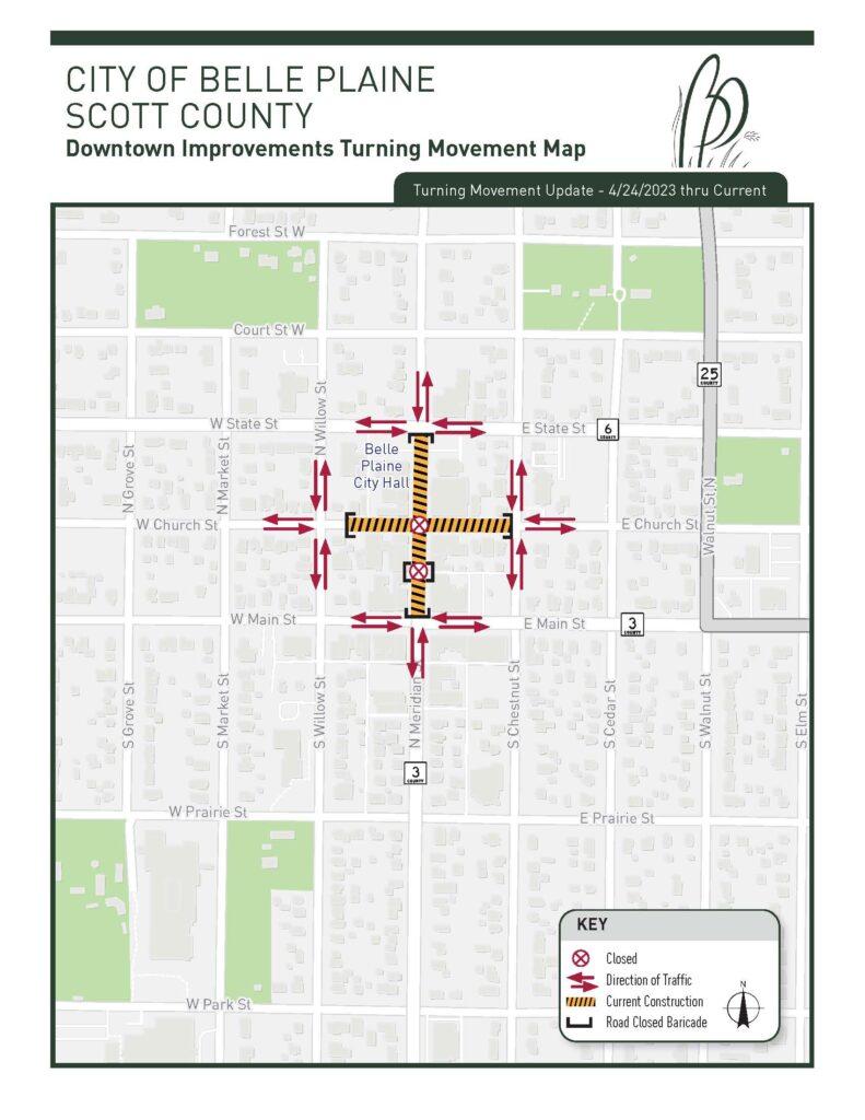 Maps Belle Plaine 2023 Street & Utility Improvements site