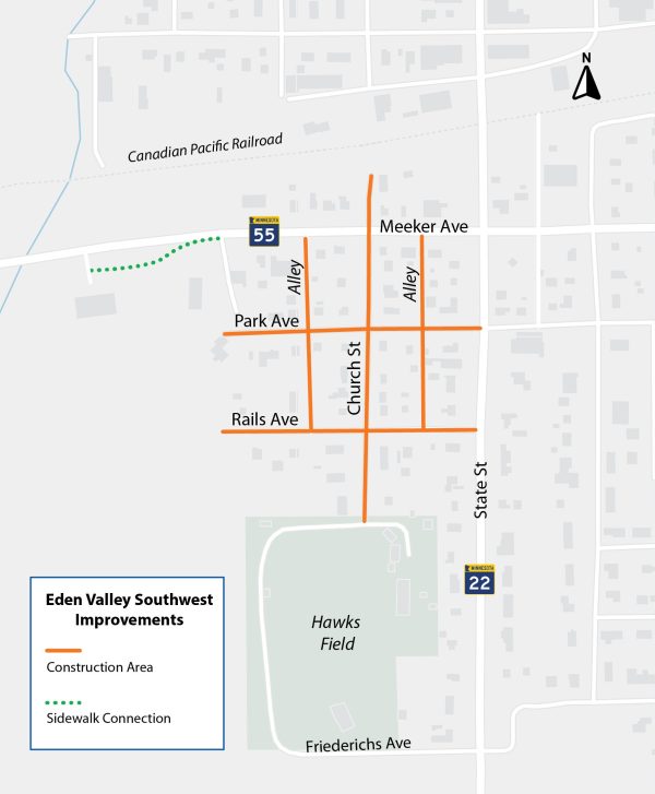 Eden Valley SW Improvements Map