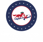 Fox & Spur Connector Logo-White Vertical