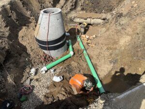 Crews continue to work on water utilities.