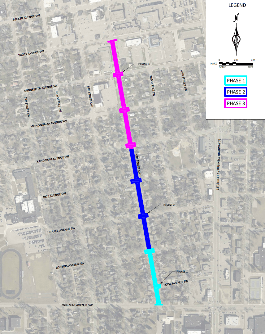 4th Street Phase Map