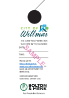 willmar_sump Survey door hanger